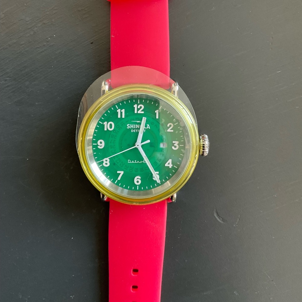 Shinola detrola gummy worm watch